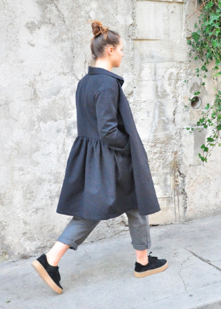 Robe-chemise en jean, le vestiaire de jeanne