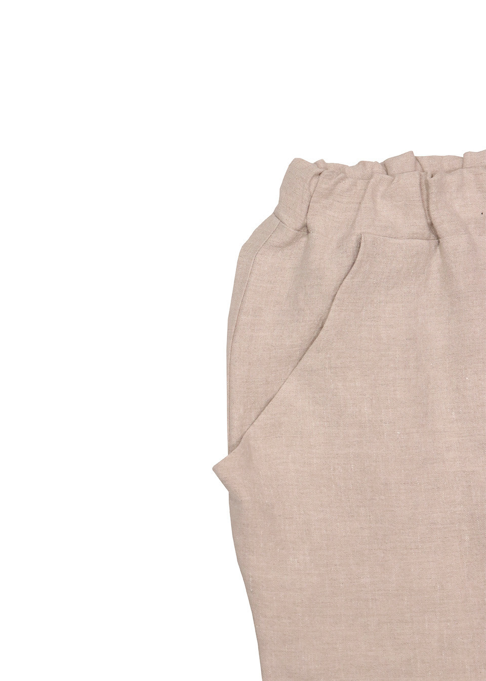 Pantalon à poches, lin beige Pantalon à poches, lin beige