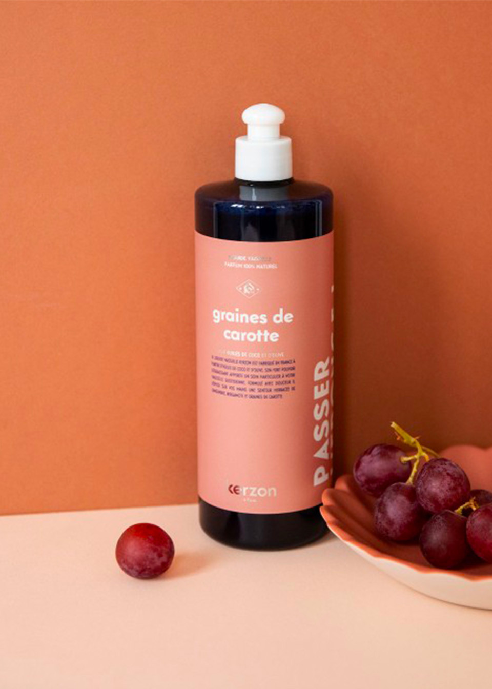 Dishwashing soap "Graines de carotte" - KERZON Dishwashing soap "Graines de carotte" - KERZON