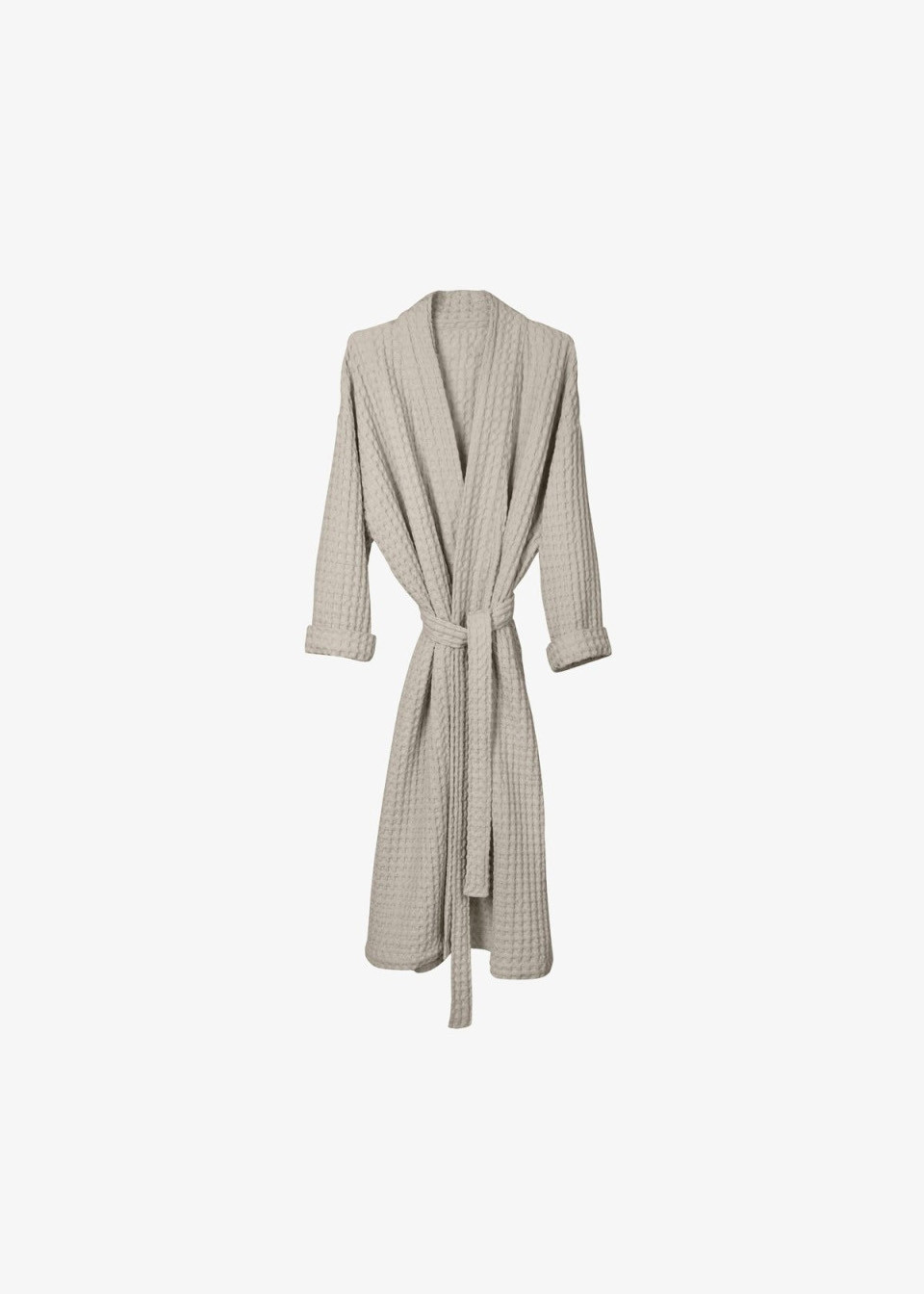 Peignoir en nid d'abeille beige - THE ORGANIC COMPANY