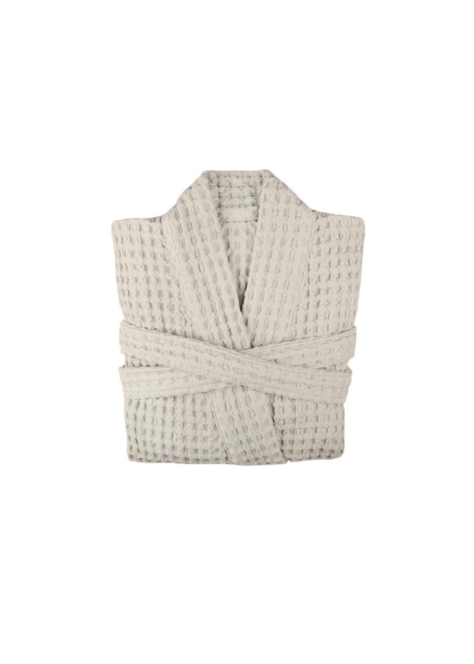 Peignoir en nid d'abeille beige - THE ORGANIC COMPANY