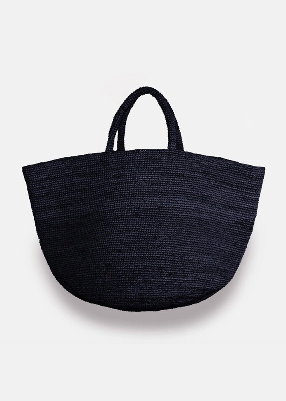 Cabas en raphia bleu nuit - SANS ARCIDET