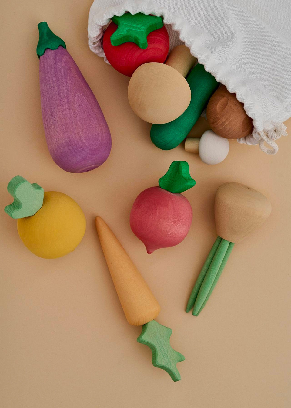 Légumes en bois