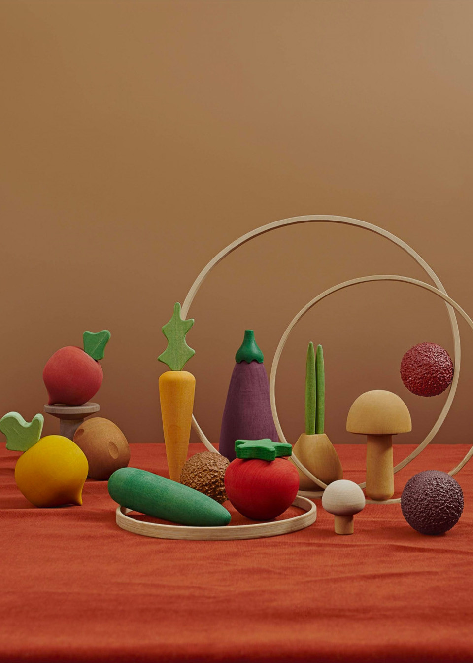 Wooden vegetables