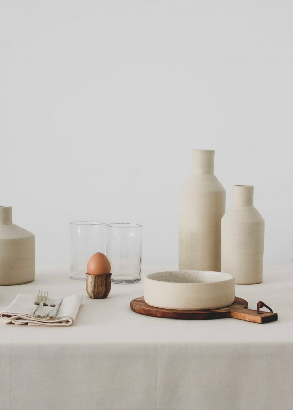 Vase en grès naturel