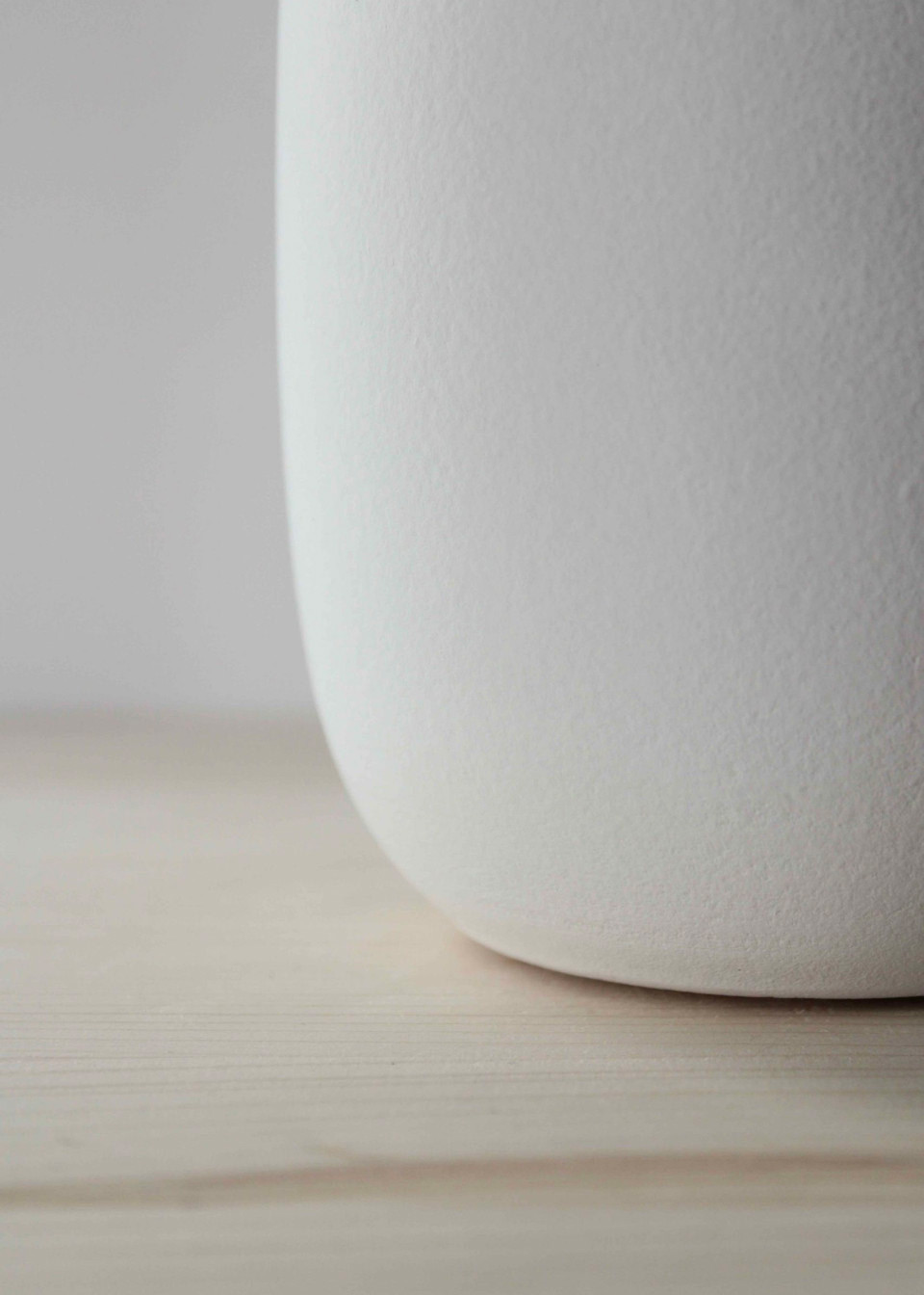 Vase blanc, Vase en céramique, Vase fabriqué à la main