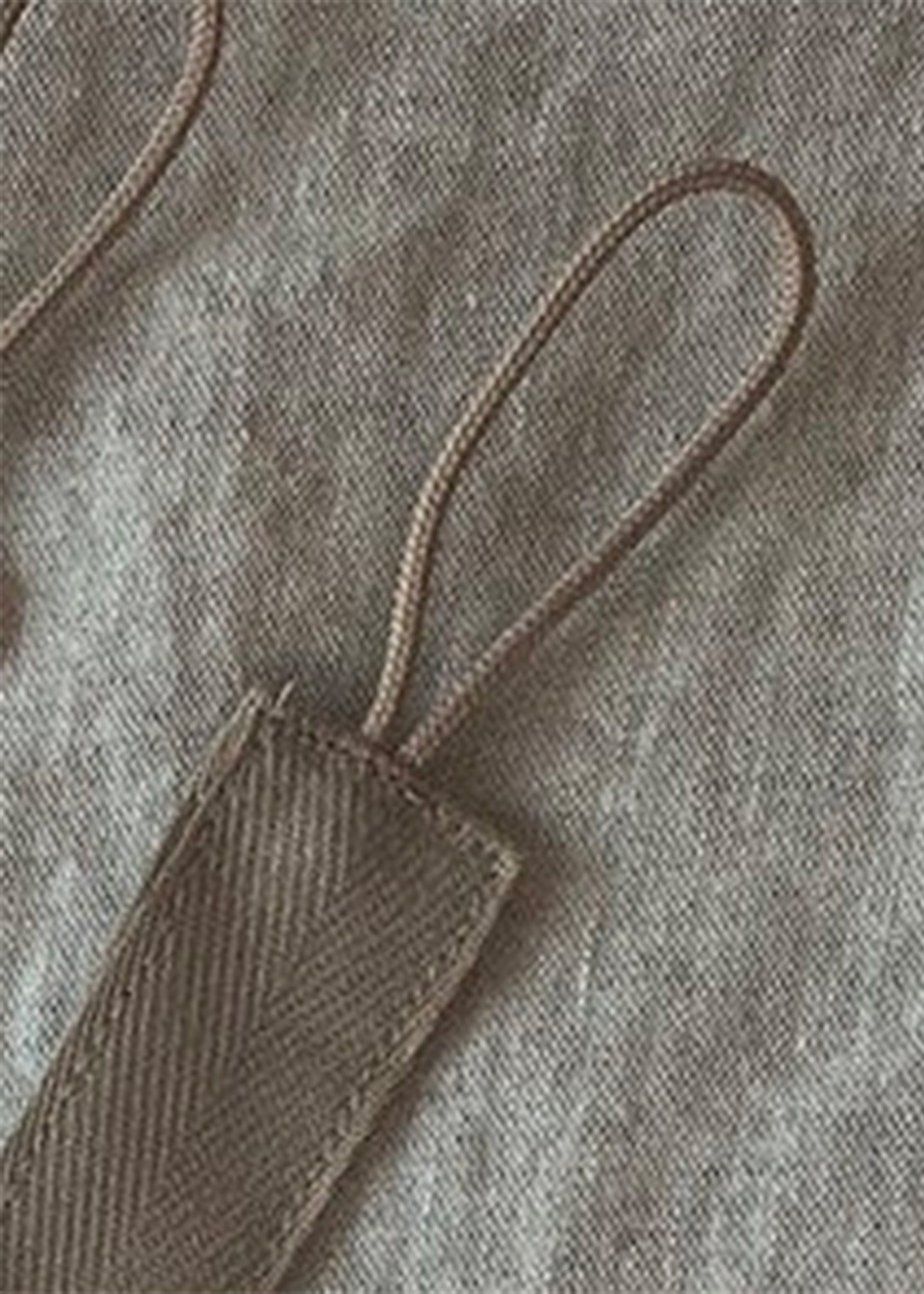 Cotton pacifier clip - grey