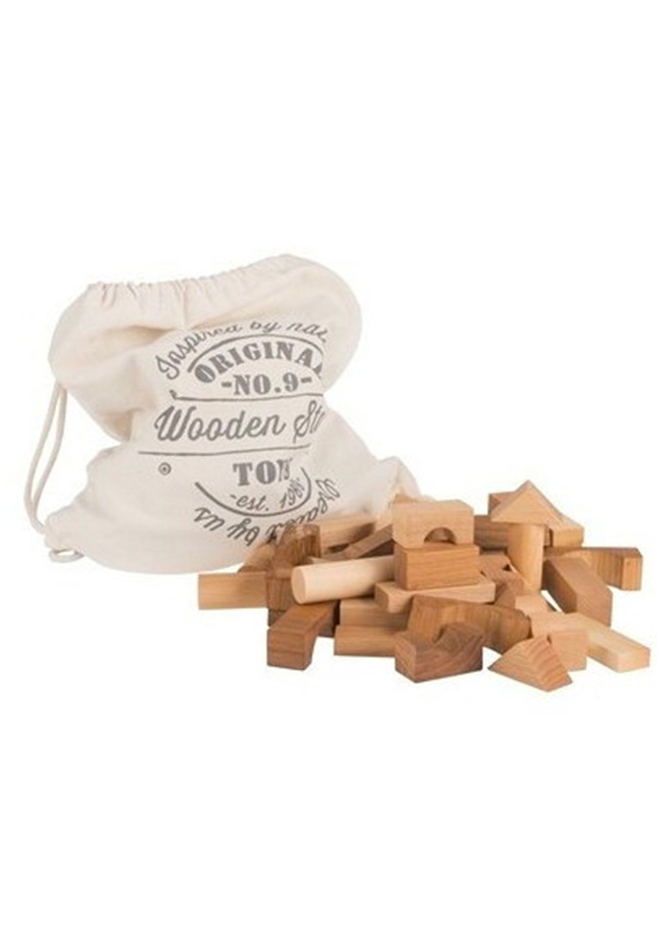 Blocs en bois 50 pièces