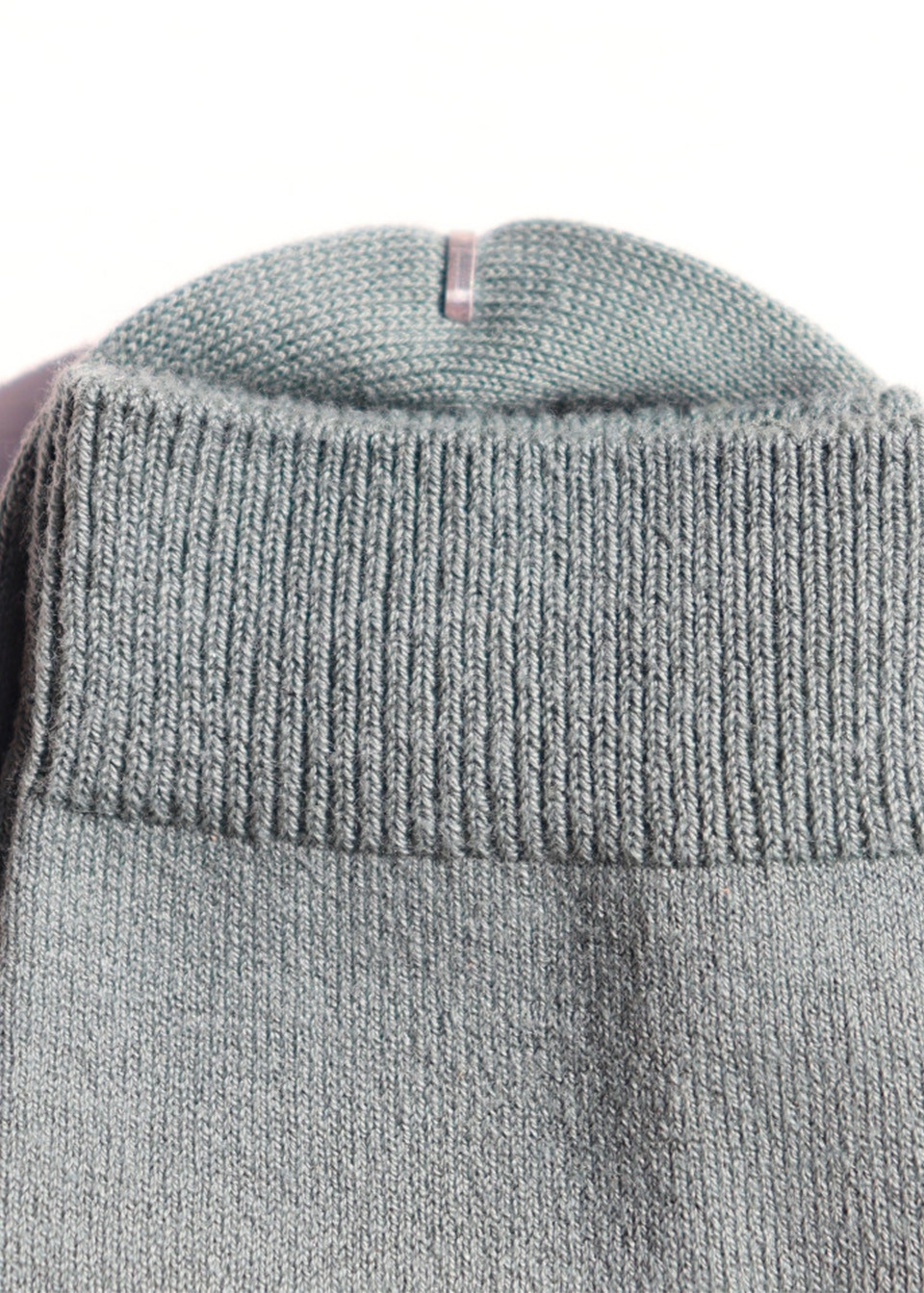 Short plain socks in Lichen cotton - CONDOR