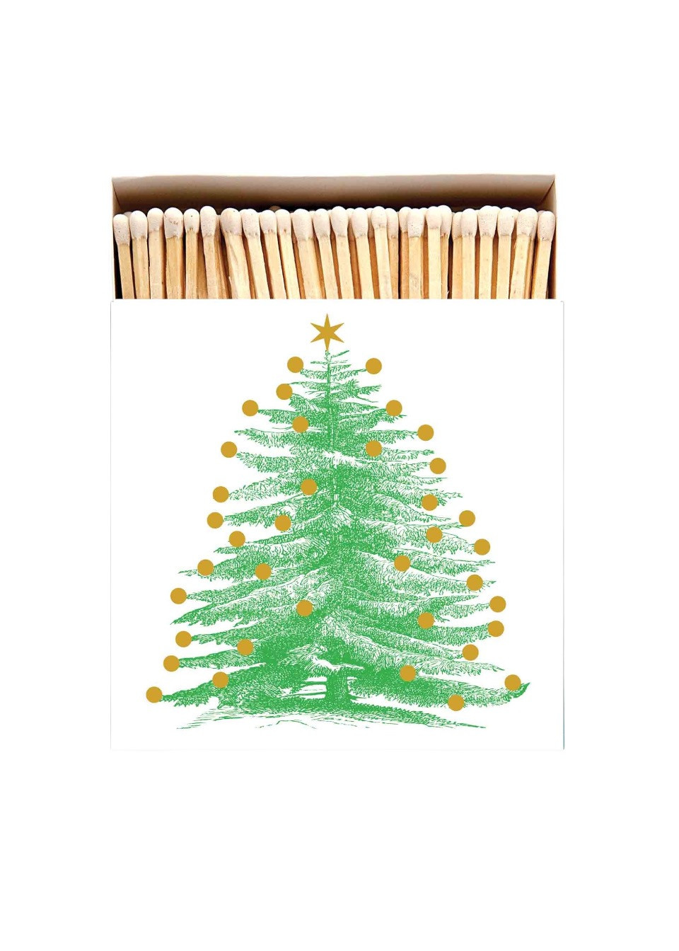 Square matchbox "Christmas tree"