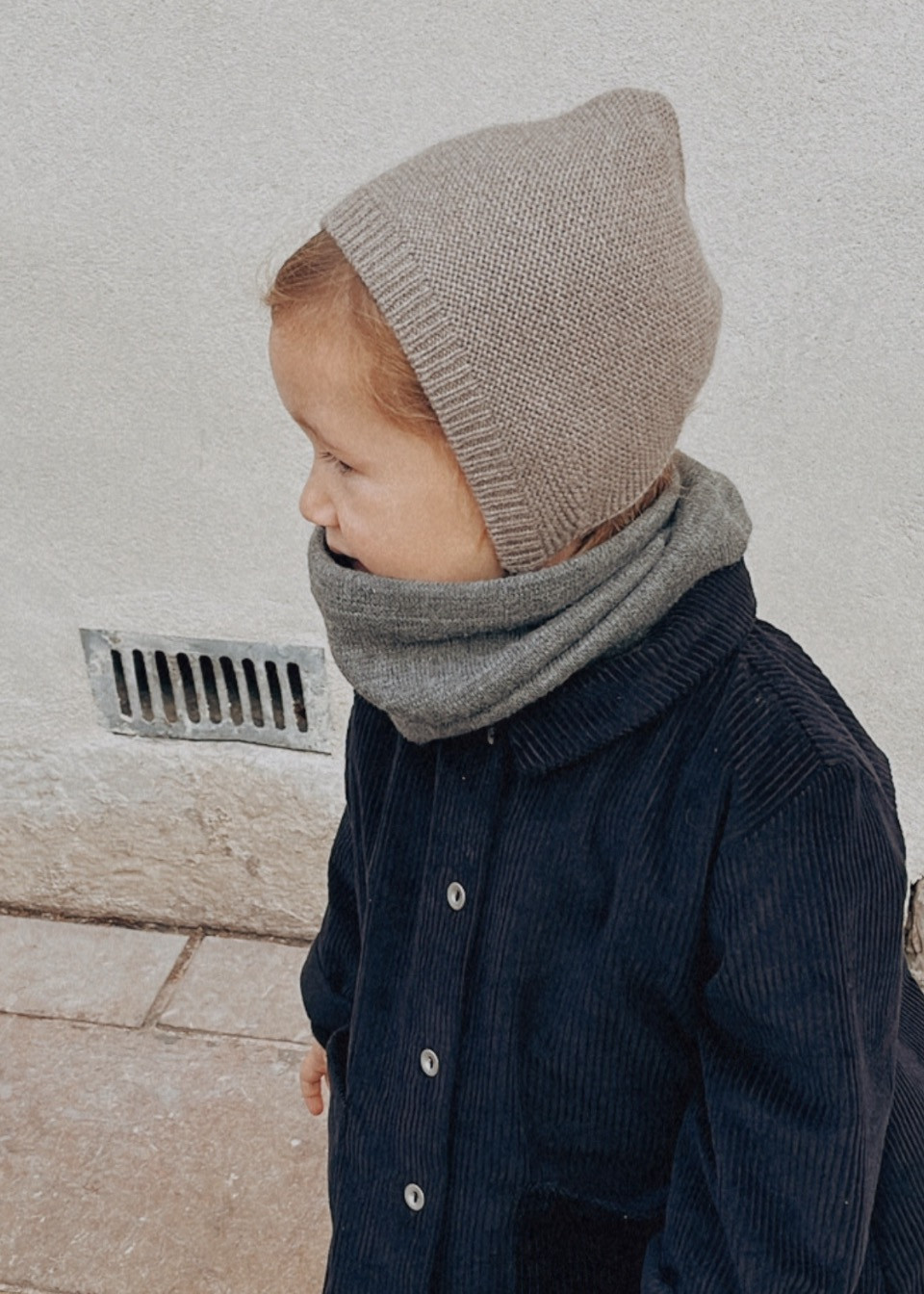 Kid jacket, night blue corduroy