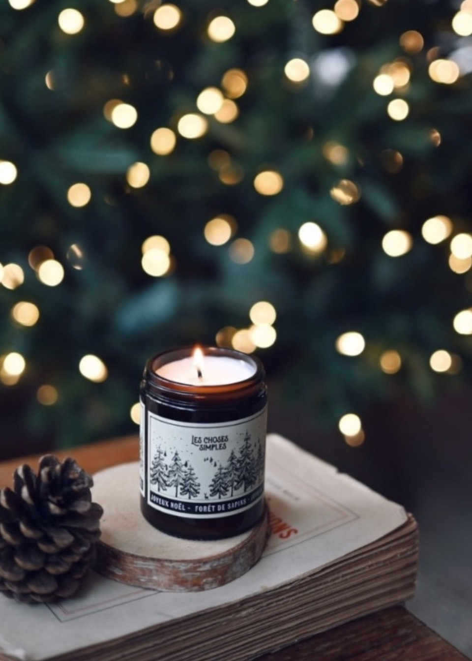 Bougie parfumée "Foret de sapin" - LES CHOSES SIMPLES
