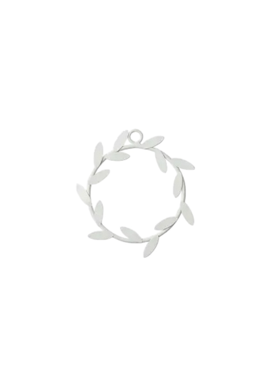 Couronne blanche en métal - FOG LINEN WORK Couronne blanche en métal - FOG LINEN WORK