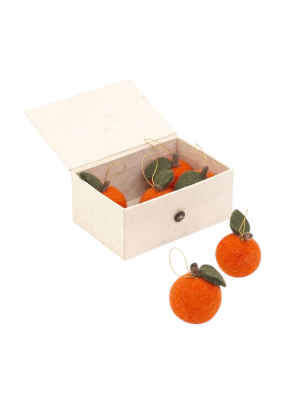 Coffret de 6 clémentines en feutre - MUSKHANE