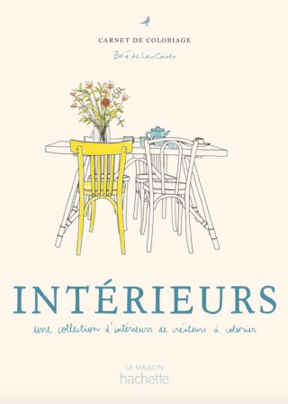 LIVRE DE COLORIAGE "INTERIEURS" - ZOE DE LAS CASES