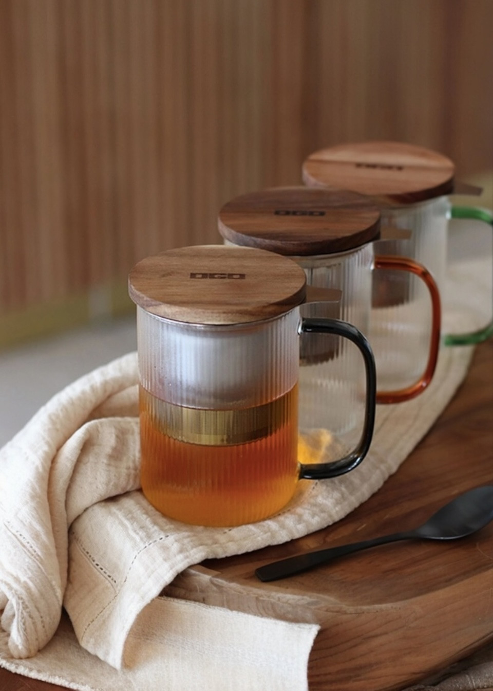 Tea cup Karl in amber - OGO LIVING