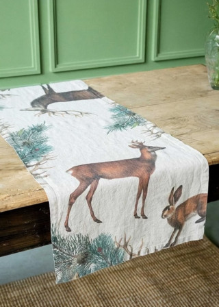 Chemin de table Cerfs - LINOROOM