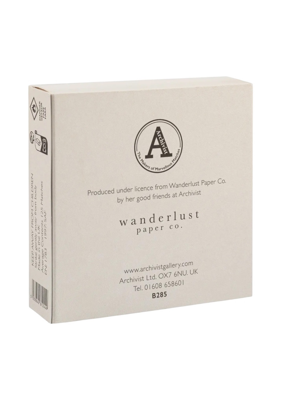 Square matchbox  "Peace on Earth"