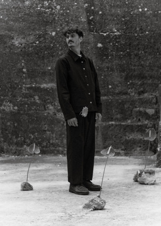 Veste homme en toile de coton bleu nuit - LE VESTIAIRE DE JEANNE
