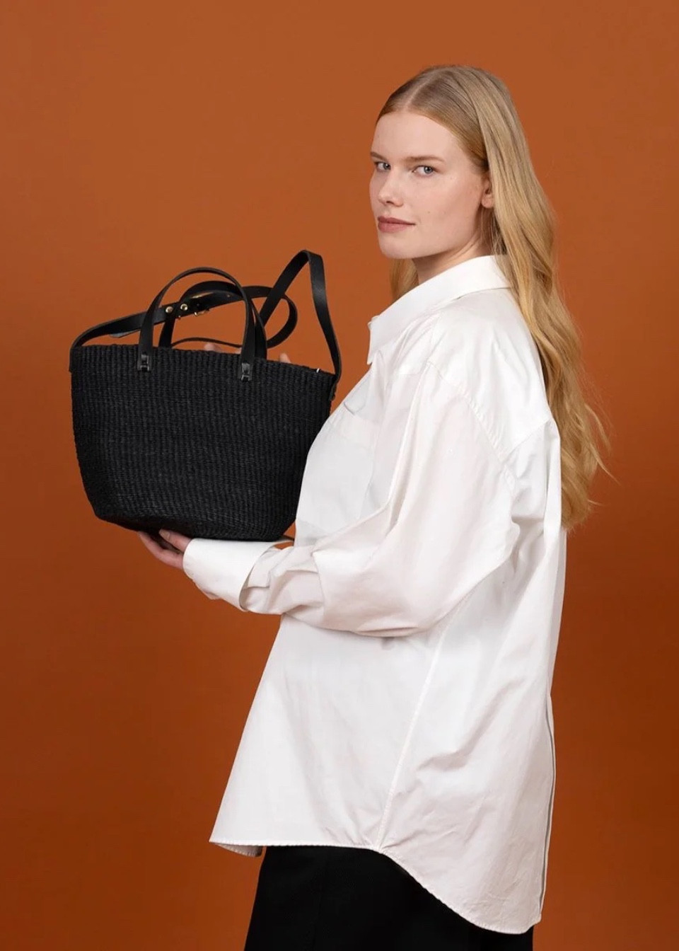 Panier Kiondo noir - MIFUKO Panier Kiondo noir - MIFUKO