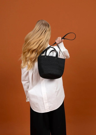 Basket Kiondo black - MIFUKO