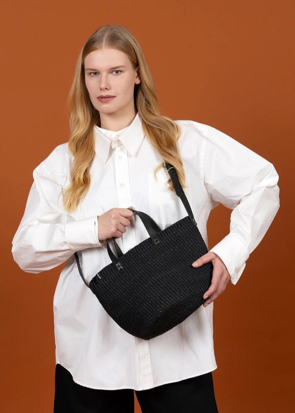 Panier Kiondo noir - MIFUKO Panier Kiondo noir - MIFUKO