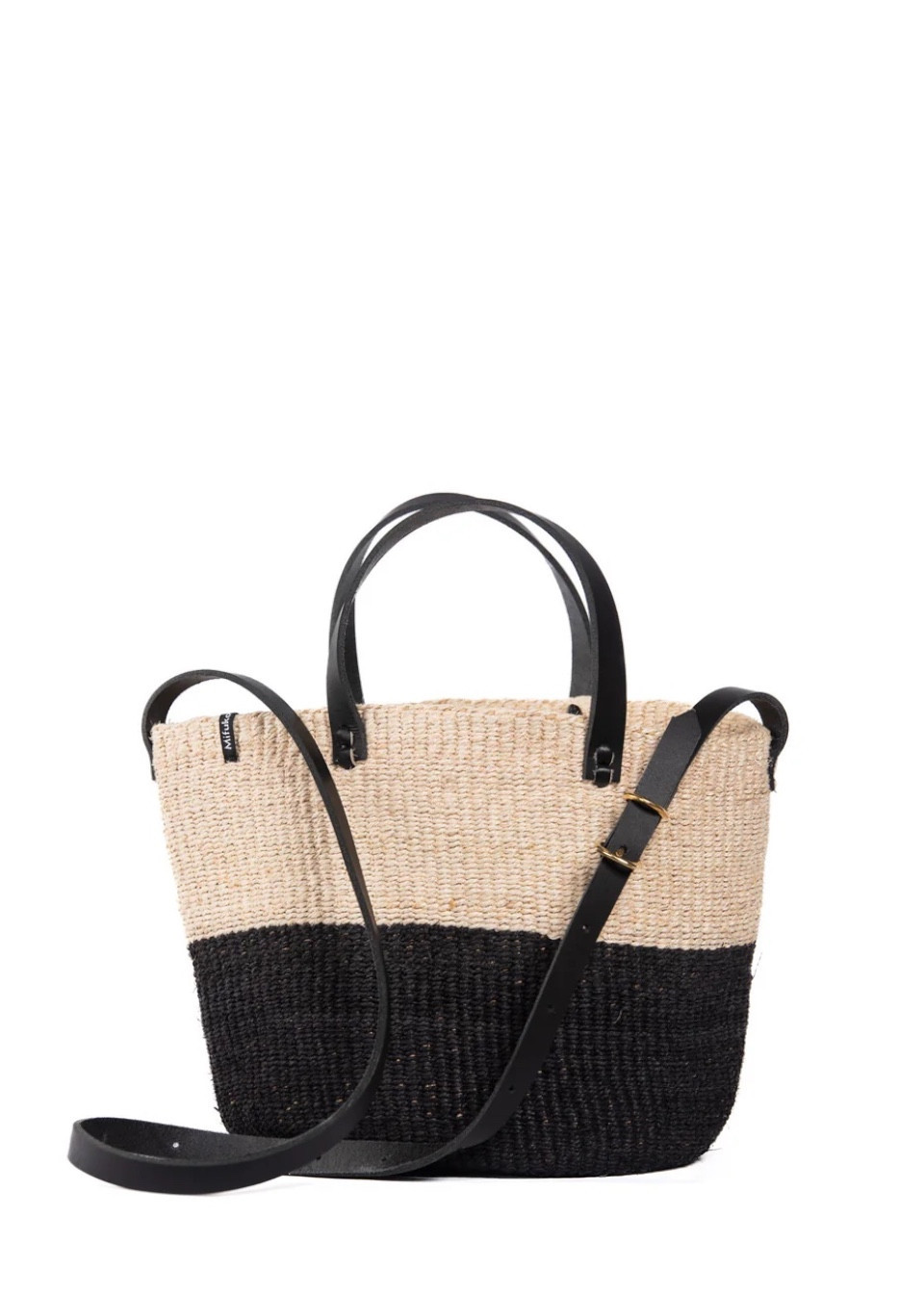 Basket Majani natural & black - MIFUKO Basket Majani natural & black - MIFUKO