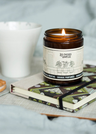 Scented candle "Basilic & Mint" - LES CHOSES SIMPLES