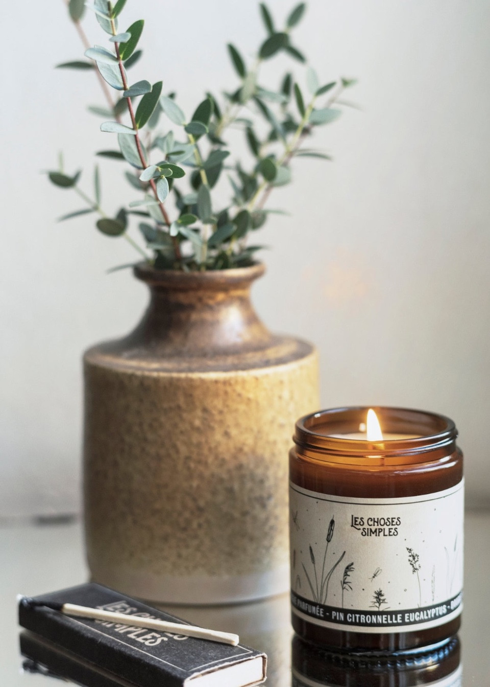 Scented candle "Basilic & Mint" - LES CHOSES SIMPLES Scented candle "Basilic & Mint" - LES CHOSES SIMPLES