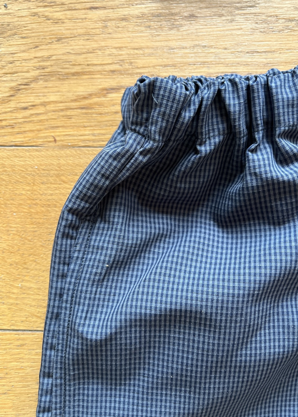 Pantalon large pour enfant, en vichy bleu - LE VESTIAIRE DE JEANNE Pantalon large pour enfant, en vichy bleu - LE VESTIAIRE DE JEANNE