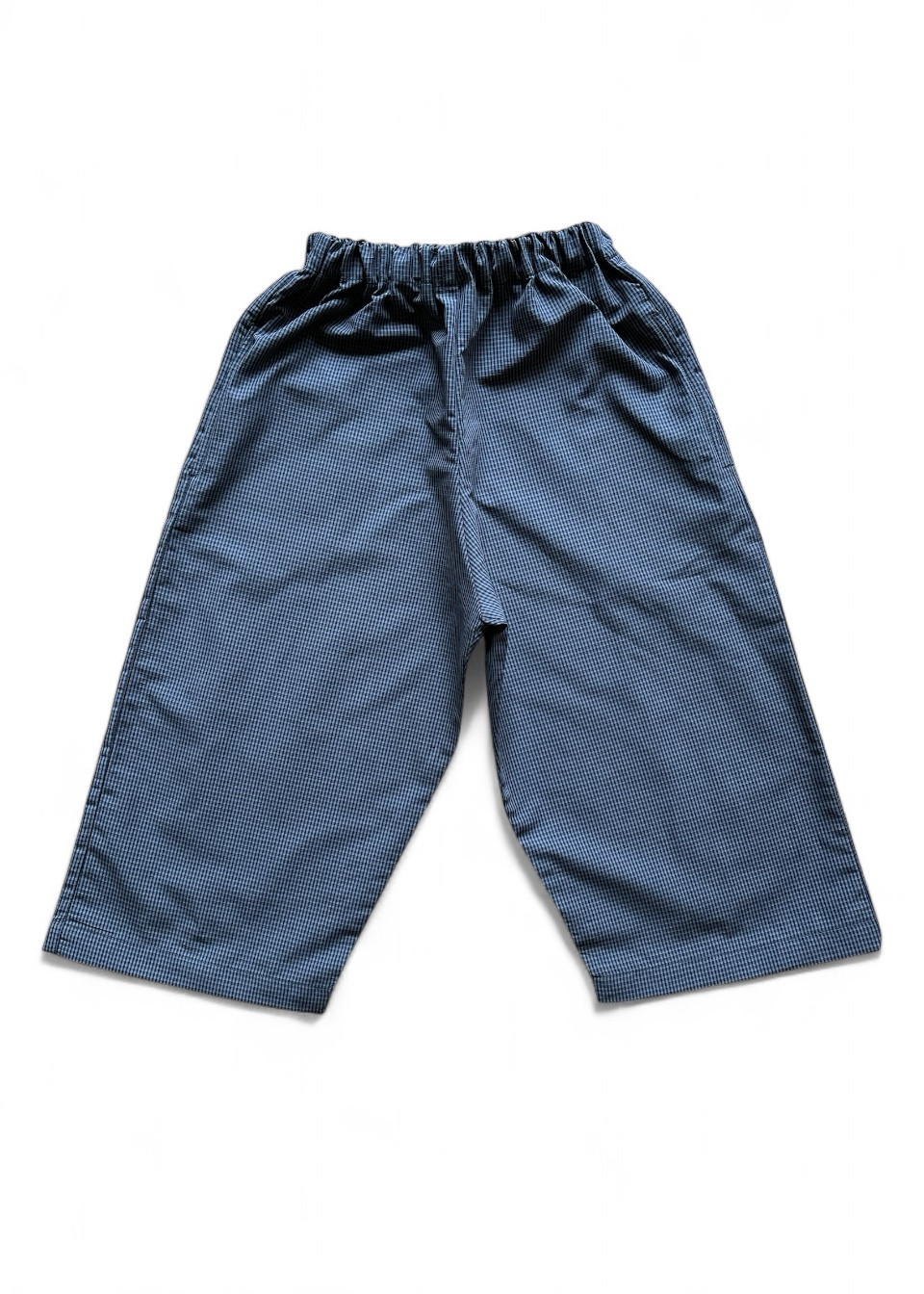 Pantalon large pour enfant, en vichy bleu - LE VESTIAIRE DE JEANNE Pantalon large pour enfant, en vichy bleu - LE VESTIAIRE DE JEANNE