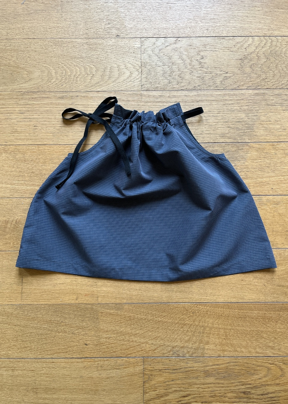 Blouse nouée en vichy bleu - LE VESTIAIRE DE JEANNE Blouse nouée en vichy bleu - LE VESTIAIRE DE JEANNE