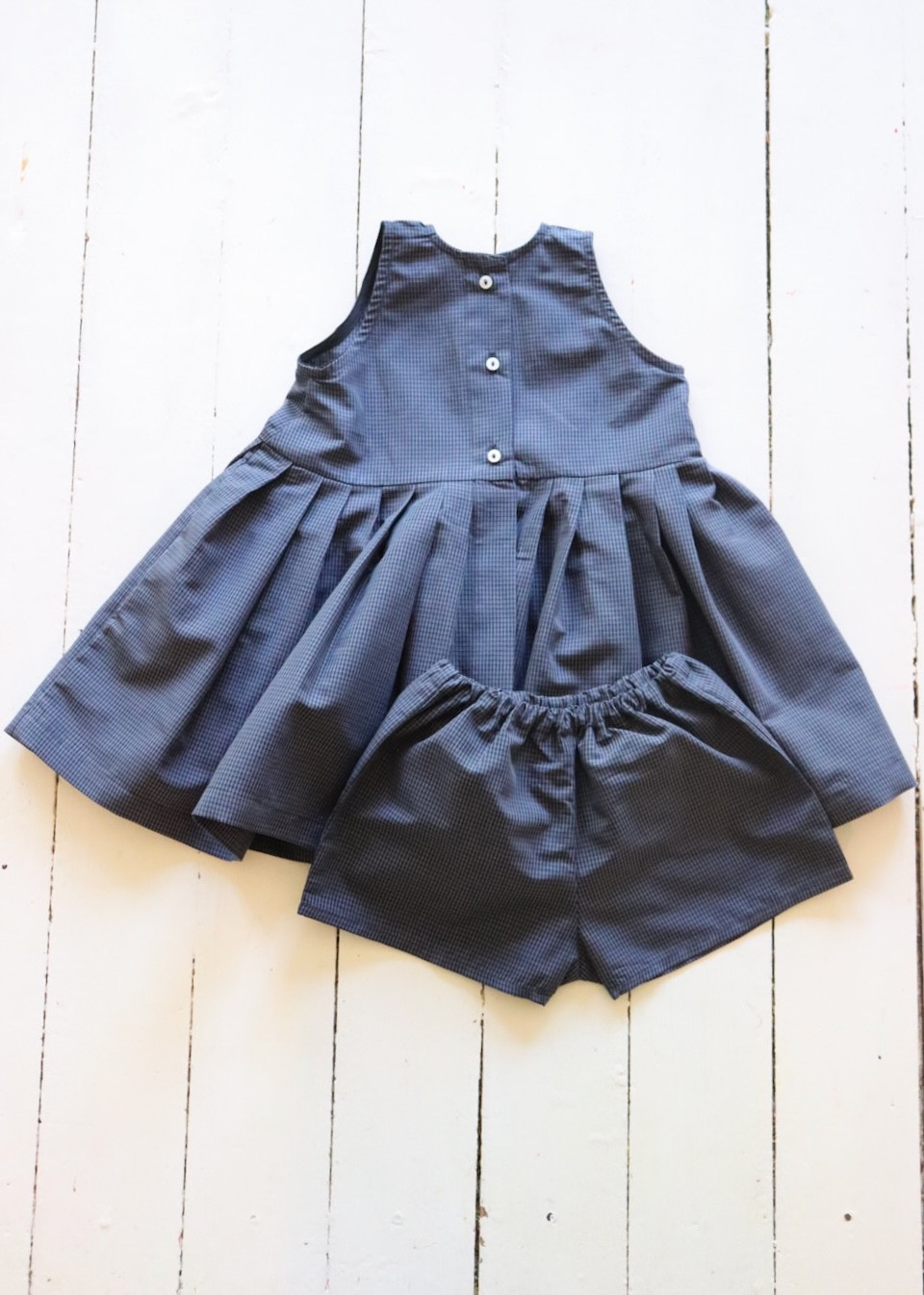 Bermuda en vichy bleu - LE VESTIAIRE DE JEANNE Bermuda en vichy bleu - LE VESTIAIRE DE JEANNE