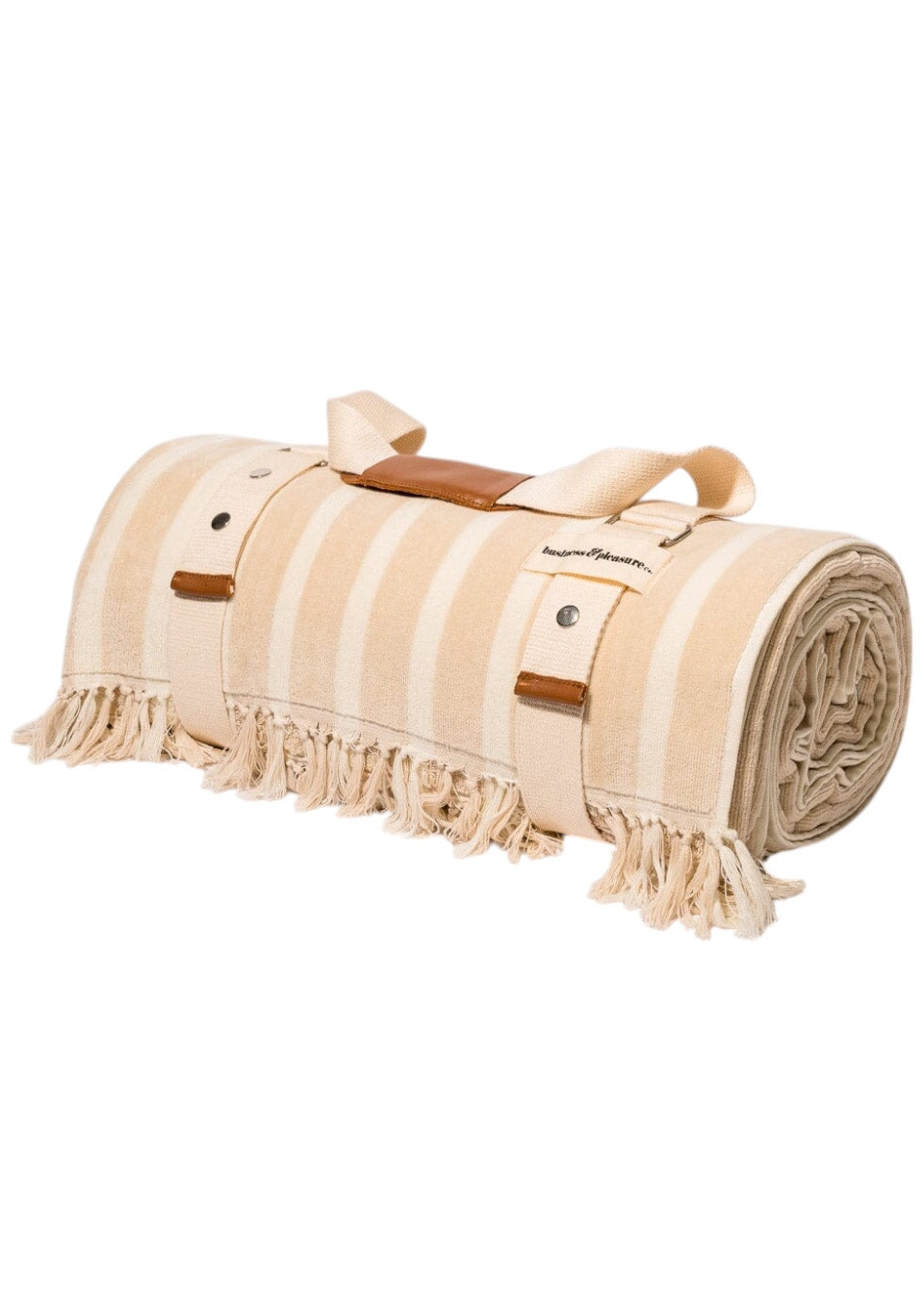Natural stripes beach towel - BUSINESS & PLEASURE Natural stripes beach towel - BUSINESS & PLEASURE