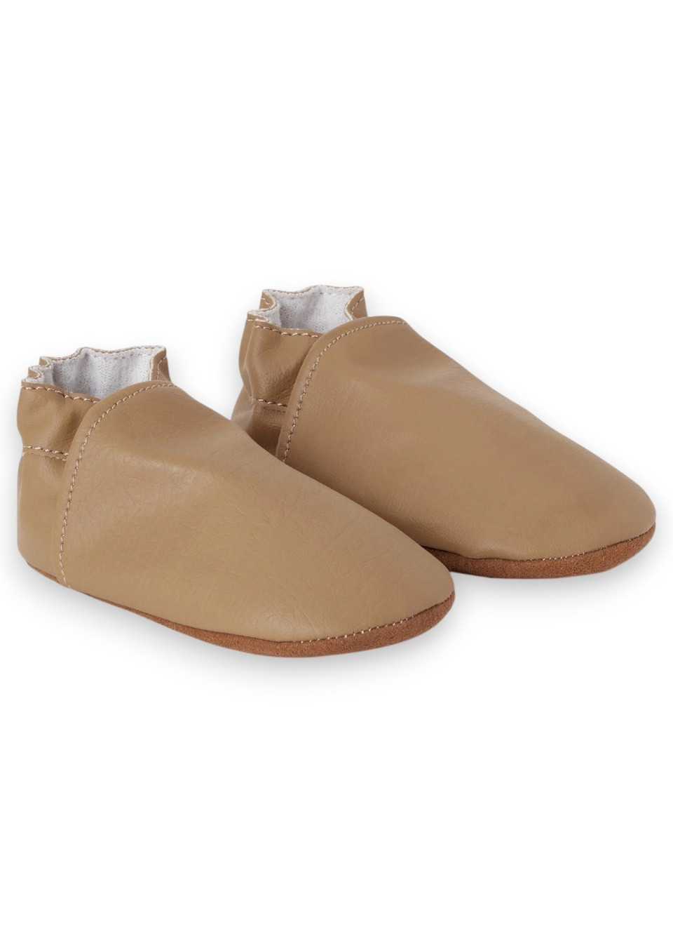 Chaussons souples cognac - BABY MOCS