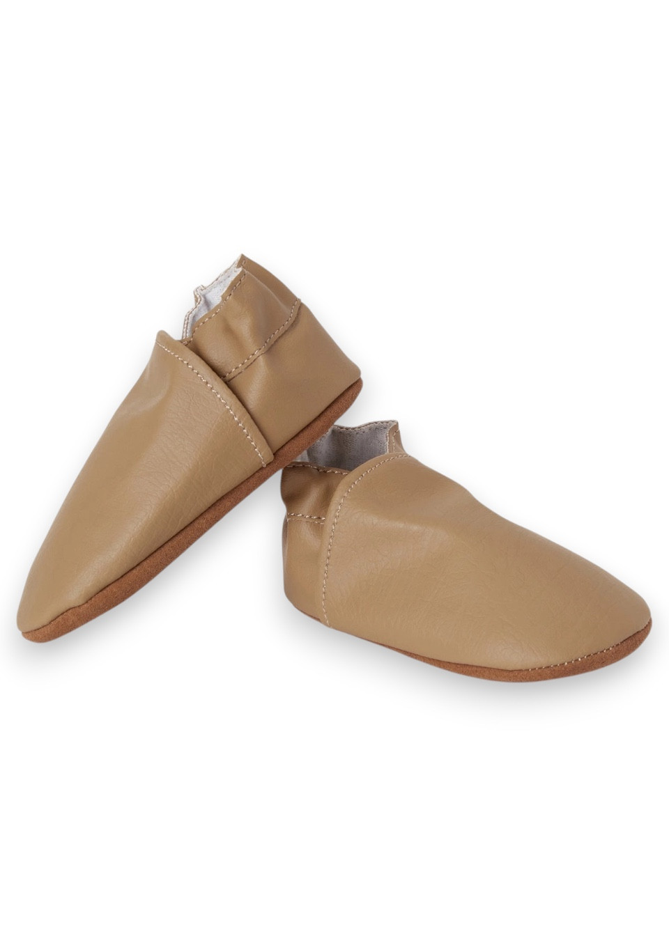 Chaussons souples cognac - BABY MOCS