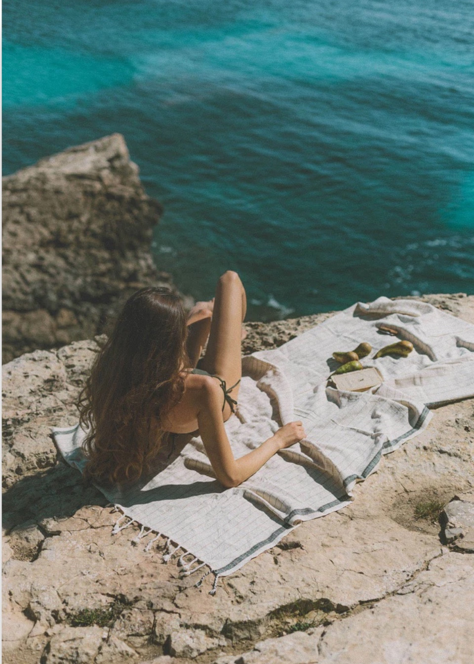 Drap de plage Bahia noir - MIZAR & ALCOR