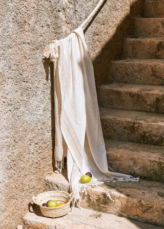 Sand Mediterranean Beach Towel - MIZAR & ALCOR