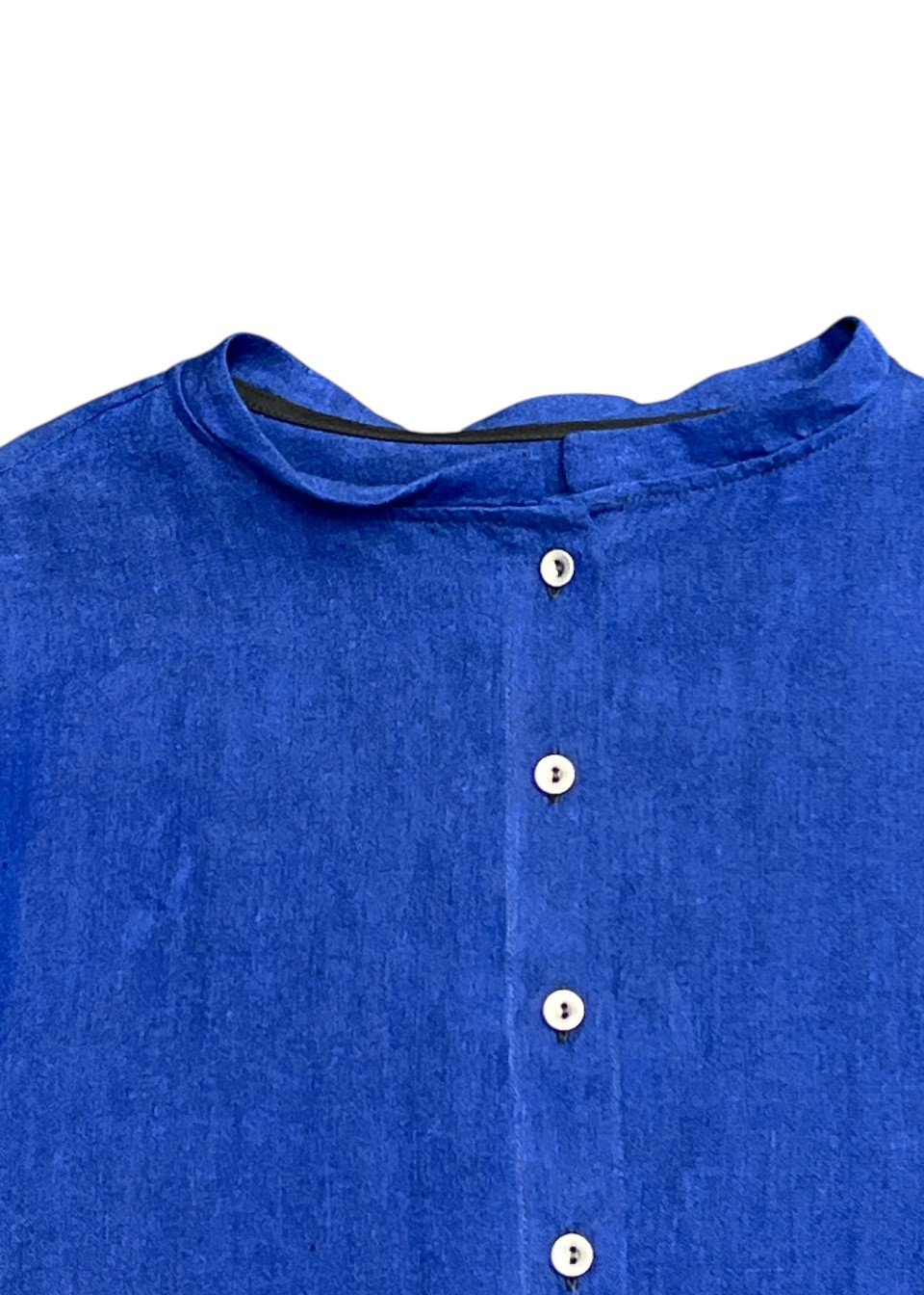 Shirt 03 in blue linen - LE VESTIAIRE DE JEANNE Shirt 03 in blue linen - LE VESTIAIRE DE JEANNE