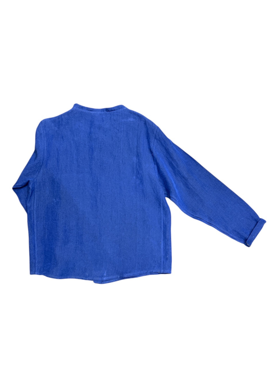 Shirt 03 in blue linen - LE VESTIAIRE DE JEANNE Shirt 03 in blue linen - LE VESTIAIRE DE JEANNE