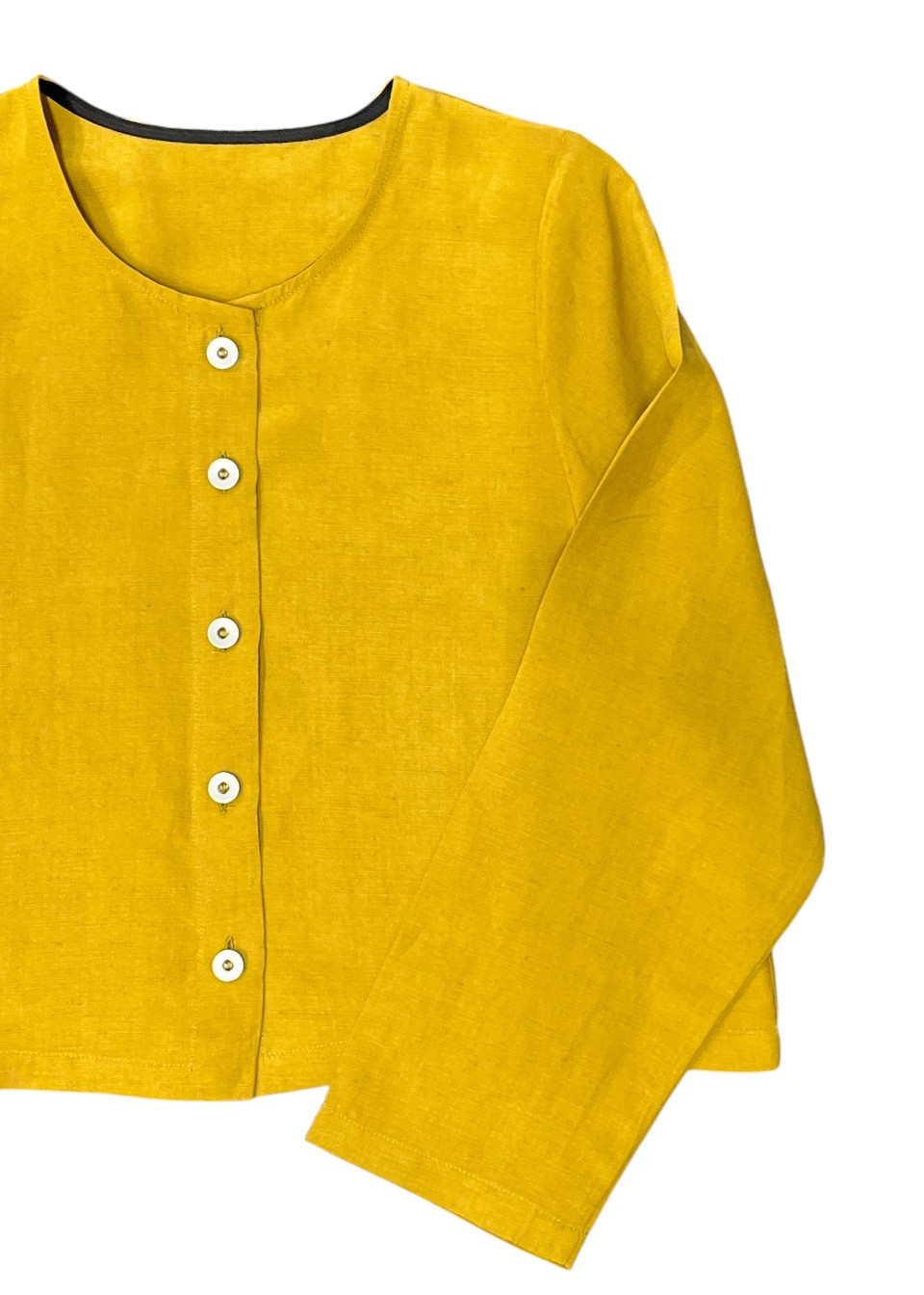Cardigan 02 in linen and silk Sun - LE VESTIAIRE DE JEANNE Cardigan 02 in linen and silk Sun - LE VESTIAIRE DE JEANNE