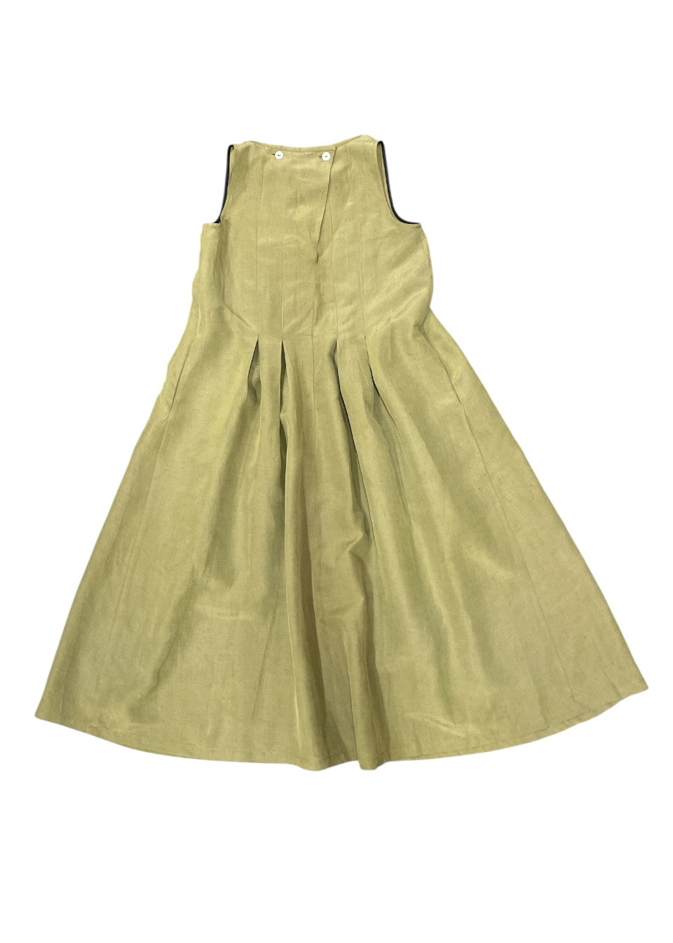Robe 15 en lin et soie Lichen - LE VESTIAIRE DE JEANNE Robe 15 en lin et soie Lichen - LE VESTIAIRE DE JEANNE