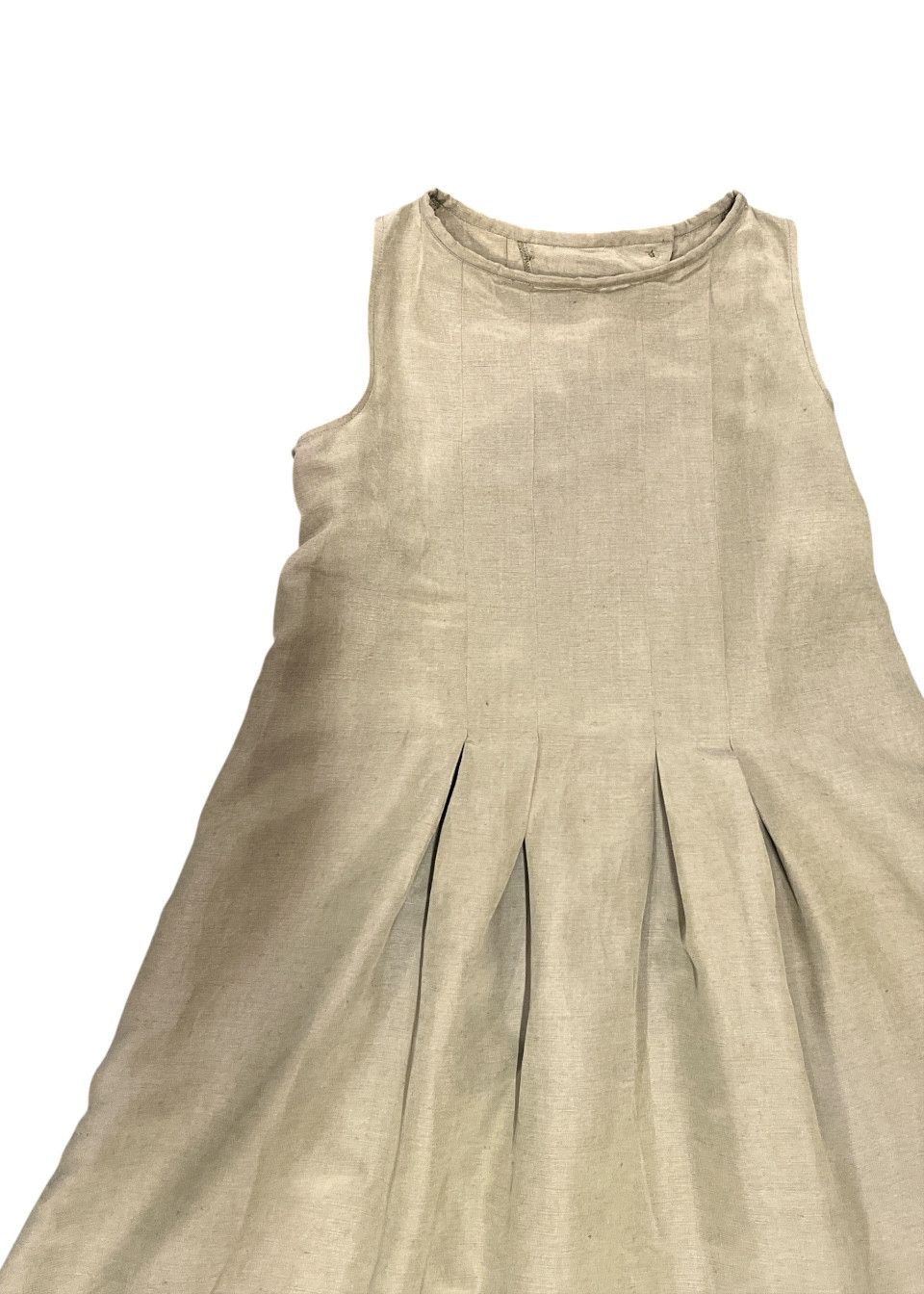 Robe 15 en lin et soie Lichen - LE VESTIAIRE DE JEANNE Robe 15 en lin et soie Lichen - LE VESTIAIRE DE JEANNE