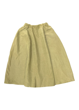 Long skirt in Lichen linen and silk - LE VESTIAIRE DE JEANNE