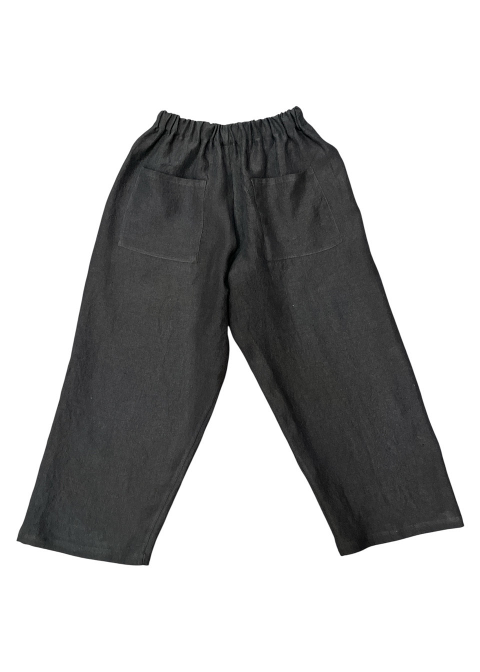 Pantalon large en lin noir - LE VESTIAIRE DE JEANNE