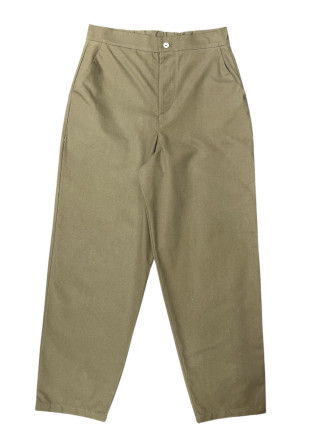 Pantalon 01 en toile Lichen - LE VESTIAIRE DE JEANNE