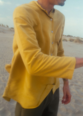 Chemise 09 en lin et soie Soleil - LE VESTIAIRE DE JEANNE