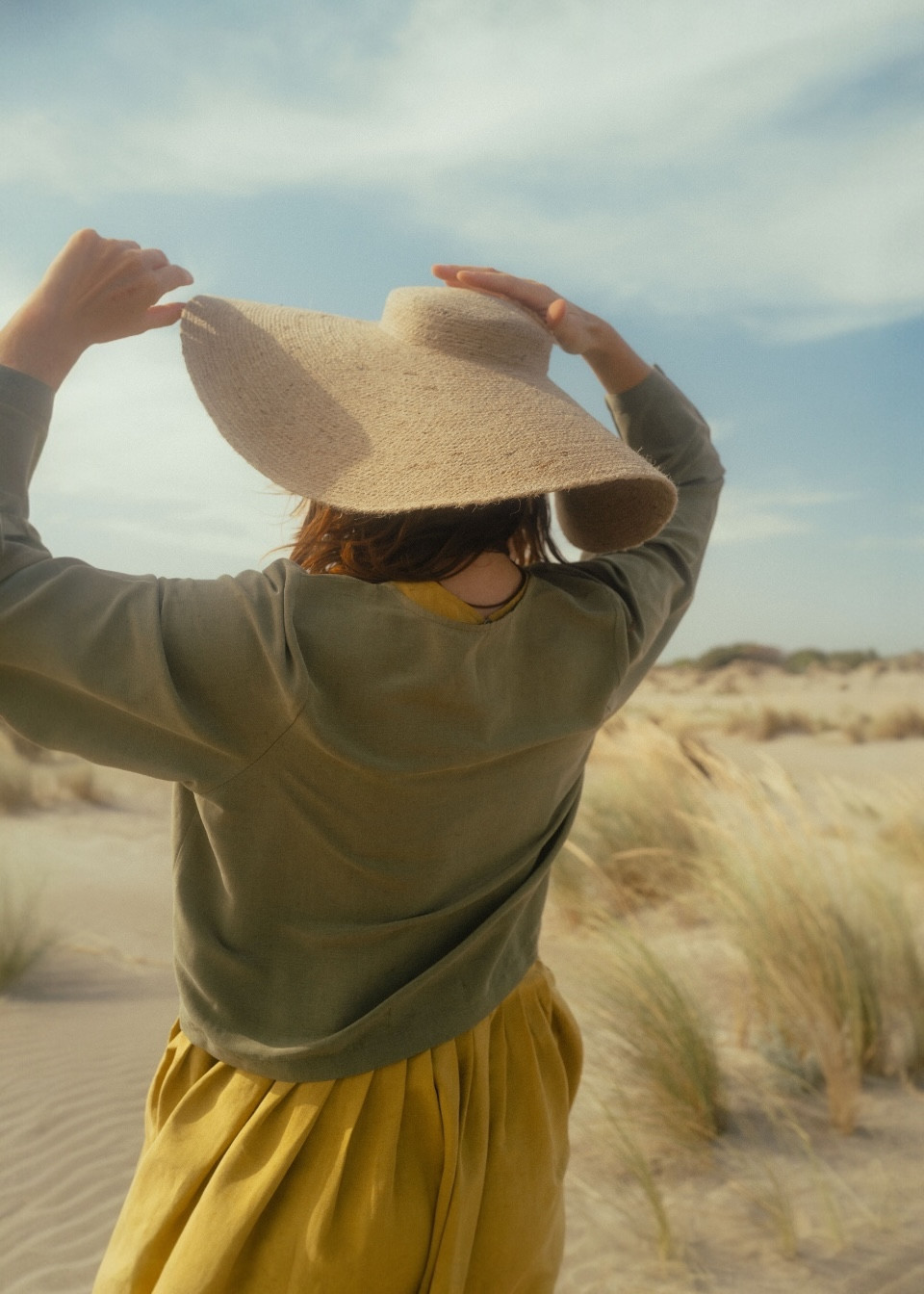 Robe a plis sans manches, lin et soie Soleil - LE VESTIAIRE DE JEANNE Robe a plis sans manches, lin et soie Soleil - LE VESTIAIRE DE JEANNE