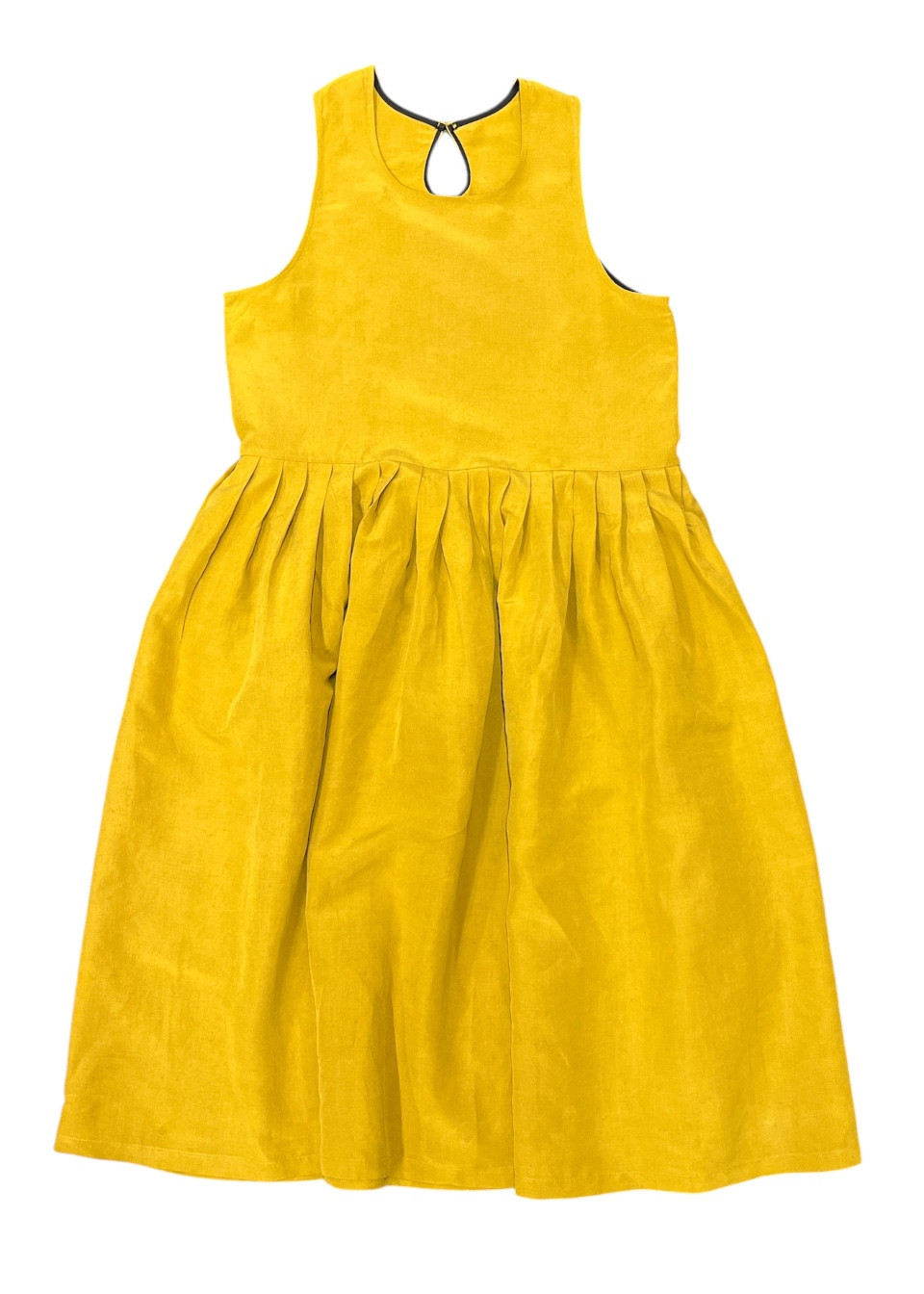 Robe a plis sans manches, lin et soie Soleil - LE VESTIAIRE DE JEANNE Robe a plis sans manches, lin et soie Soleil - LE VESTIAIRE DE JEANNE