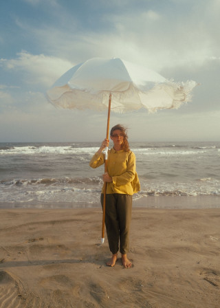 Shirt 05 in Sun linen and silk - LE VESTIAIRE DE JEANNE